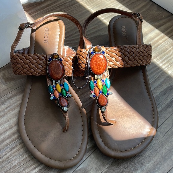 💠🔆 Boho sandals 🗺 vacation vibes! - Picture 4 of 10